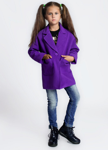 Фиолетовое демисезонное Пальто Modna Anka