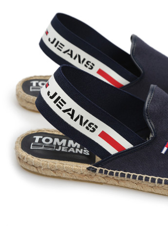 Темно-синие эспадрильи Tommy Hilfiger с логотипом с логотипом