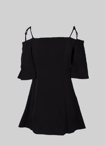 Черное кэжуал платье Boohoo однотонное