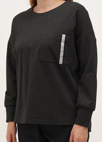 Темно-серый свитшот Ruta-S меланж без декора (301106133)