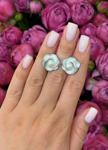 Сережки Silver Flame (317284643)
