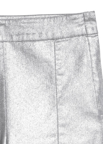 Серебряные кэжуал летние брюки H&M