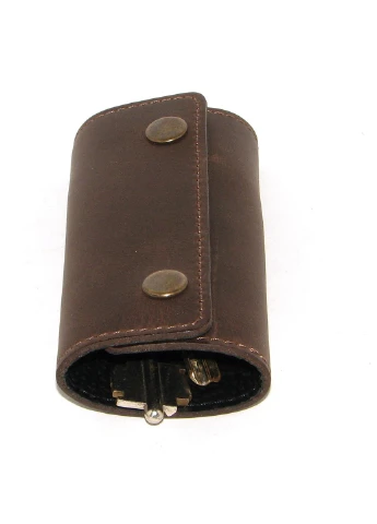 Подарочный набор №11 (ключница + обложка на права, ID паспорт) коричневый DNK Leather (253933679)