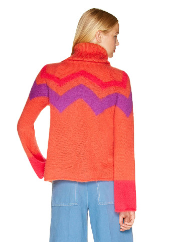 Оранжево-красный демисезонный свитер United Colors of Benetton