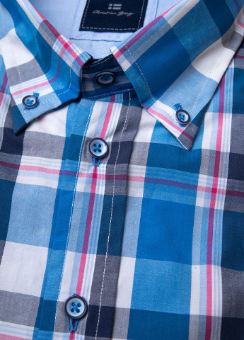 Синяя рубашка в клетку Christian Berg