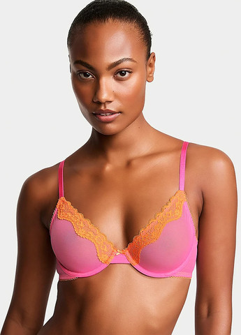 Рожевий демісезонний комплект (бюстгальтер, трусики) Victoria's Secret