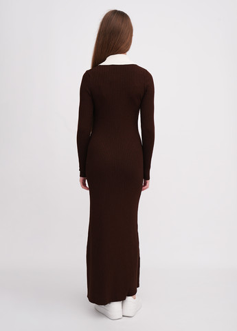 Коричнева кежуал сукня сукня-сорочка EQUILIBRI однотонна