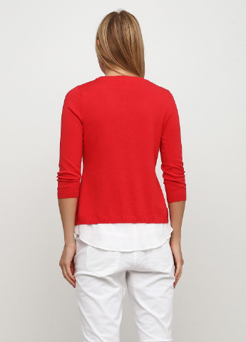 Красный демисезонный пуловер пуловер Patrizia Dini