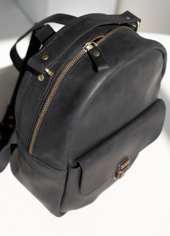 Женский мини-рюкзак ручной работы из натуральной кожи с легким глянцевым эффектом лавандового цвета Boorbon (253702469)