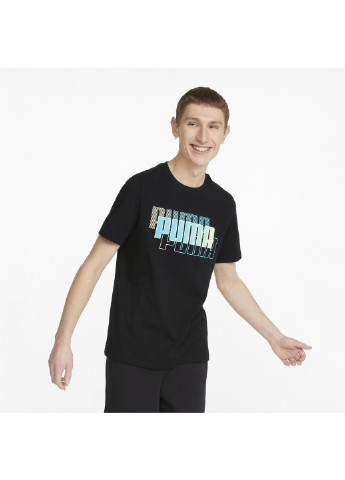Чорна футболка power summer tee Puma