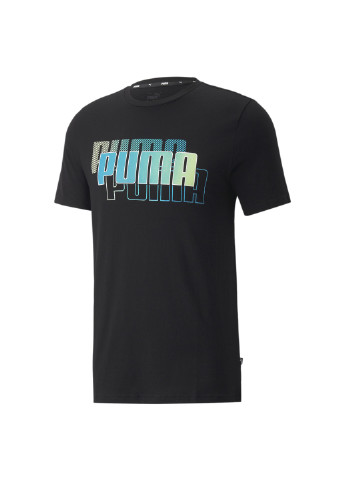 Чорна футболка power summer tee Puma