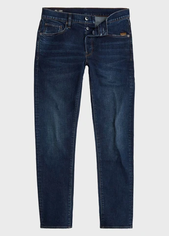 Темно-синие демисезонные зауженные джинсы G-Star Raw