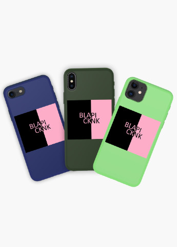 Чохол силіконовий Apple Iphone X Блек Пінк (BlackPink) Білий (6129-1345) MobiPrint (219487587)