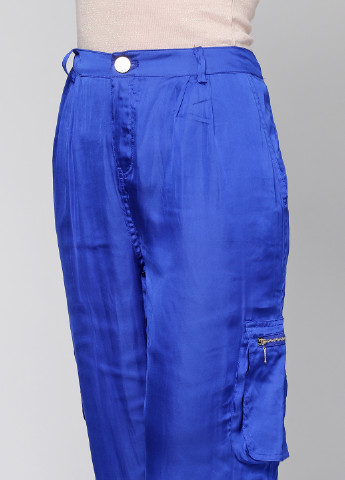 Синие кэжуал летние зауженные брюки Morgan