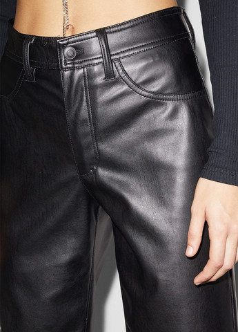 Черные кэжуал демисезонные клеш брюки C&A