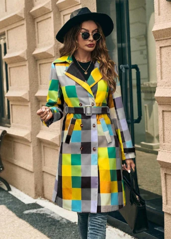 Плащ SHEIN на гудзиках демісезон (345558689)