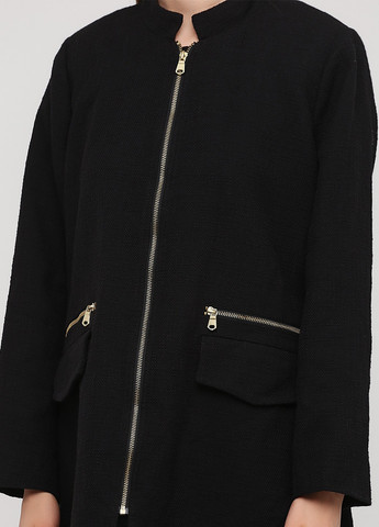 Черное демисезонное Пальто однобортное H&M