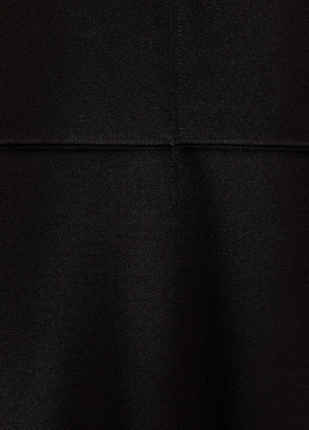 Черное кэжуал платье а-силуэт Zara однотонное