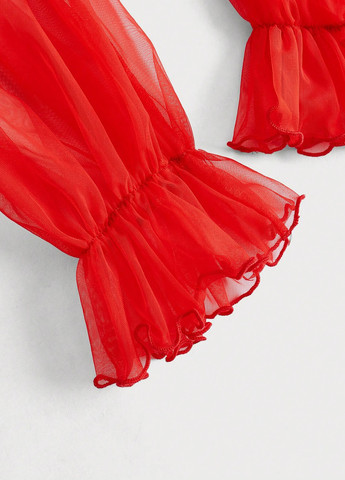 Бордовое кэжуал платье а-силуэт SHEIN однотонное