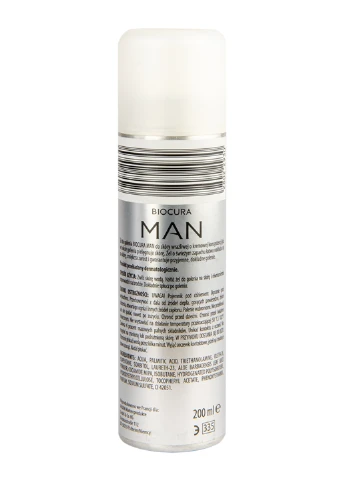 Гель для гоління Man Sensitive Vitamin E 200 мл Biocura пом'якшення, живлення, заспокоєння (251160119)