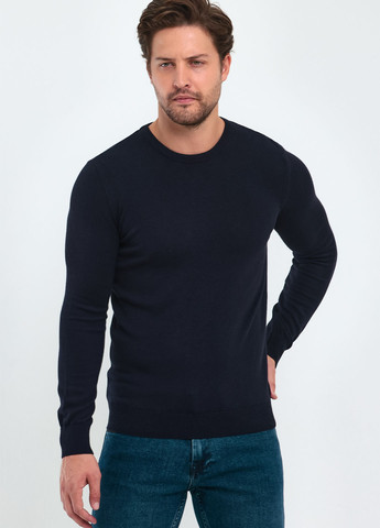 Темно-синій демісезонний светр джемпер Trend Collection