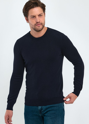 Темно-синій демісезонний светр джемпер Trend Collection