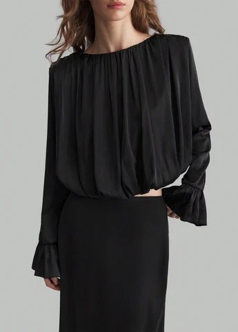 Чорна блуза SHEIN