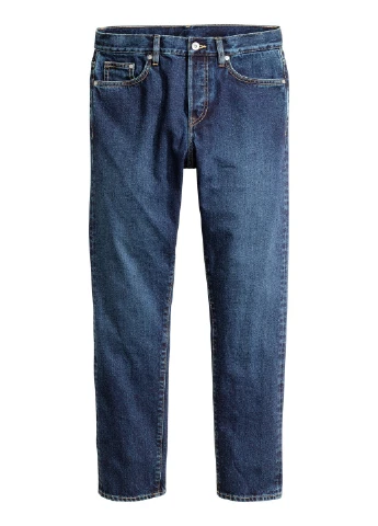 Синие демисезонные джинсы H&M