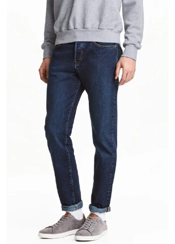 Синие демисезонные джинсы H&M
