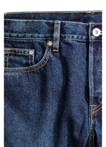 Синие демисезонные джинсы H&M