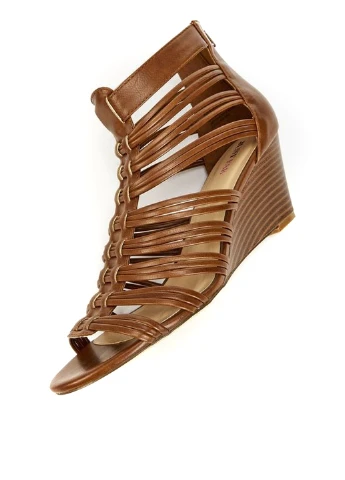 Светло-коричневые босоножки JustFab на молнии