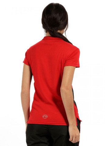 Красная женская футболка-поло Regatta Active однотонная