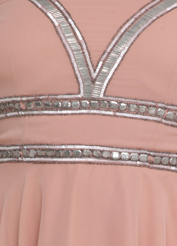 Пудровое коктейльное платье Love Drobe однотонное
