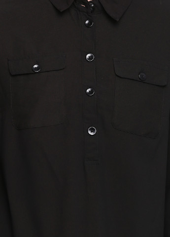 Чорна демісезонна блуза Flame