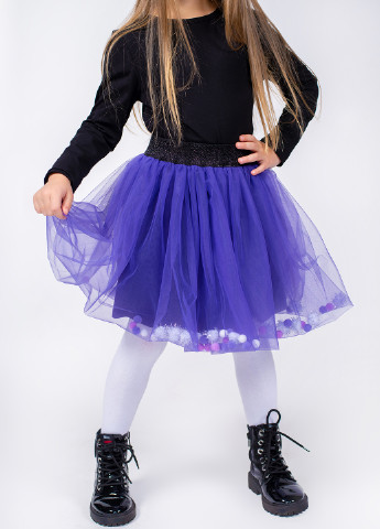 Фиолетовая кэжуал однотонная юбка Vidoli а-силуэта (трапеция)