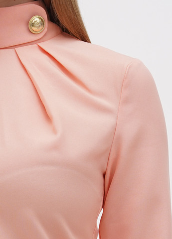 Светло-розовое кэжуал платье футляр Dioni однотонное