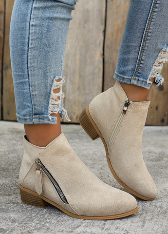 Бежевые летняя ботильоны SHEIN