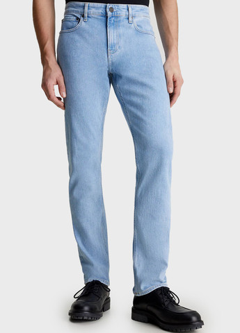 Голубые демисезонные регюлар фит джинсы Calvin Klein
