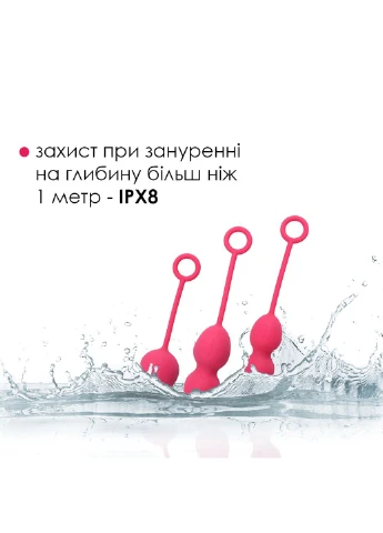 Набір вагінальних кульок із зміщеним центром тяжкості Nova Plum Red Svakom (254151334)