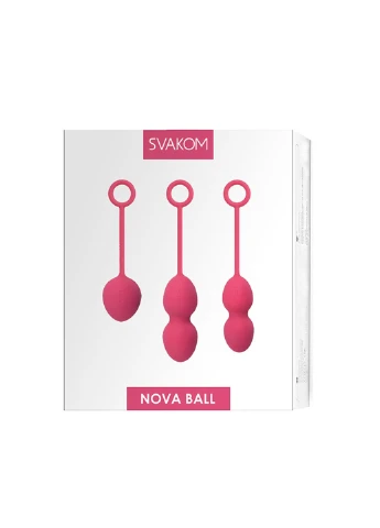 Набір вагінальних кульок із зміщеним центром тяжкості Nova Plum Red Svakom (254151334)