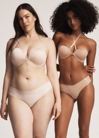 Бежевий бюстгальтер Victoria's Secret з кісточками еластан