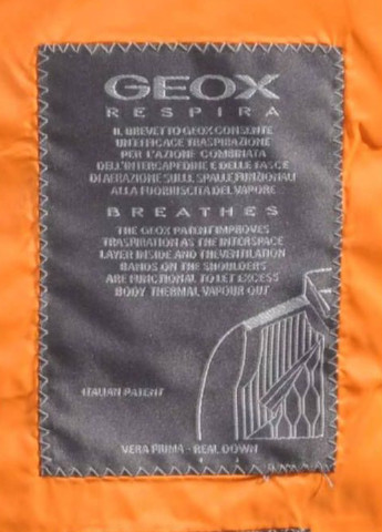 Жилет Geox однотонный оранжевый кэжуал