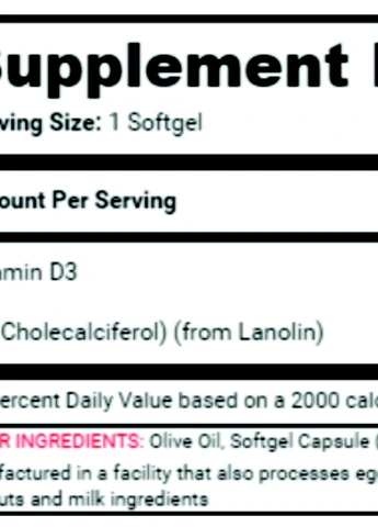 Вітамін Д3 Vitamin D3 1000 IU 180 softgels San (254371749)