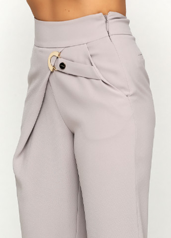 Серо-бежевые кэжуал демисезонные укороченные, зауженные брюки Guess by Marciano