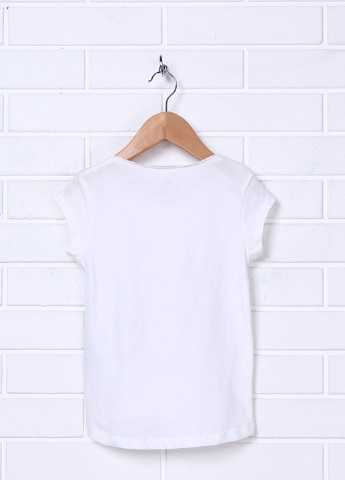 Белая летняя футболка с коротким рукавом Kookai