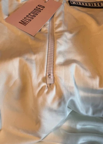 Білий кежуал сукня дефект Missguided однотонна
