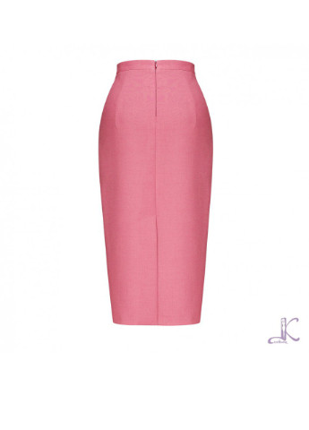 Розовая кэжуал однотонная юбка LKcostume карандаш