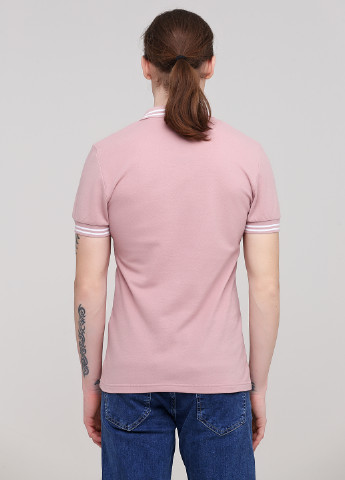 Чоловіча футболка поло з манжетами 100% бавовна персиковий Melgo поло (216767364)