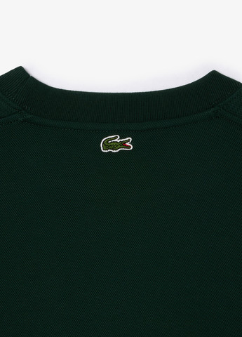 Темно-зелений світшот Lacoste однотонний вишивка, нашивки (298072739)