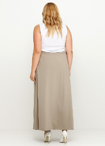 Оливковая кэжуал однотонная юбка Oblique макси